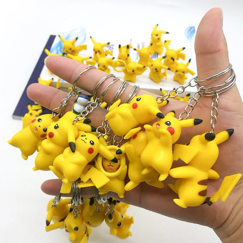 Takara Tomy Pokemon Doll Pikachu Diy Keychain Bag Pendant Pikachu Action Figure - £8.56 GBP+