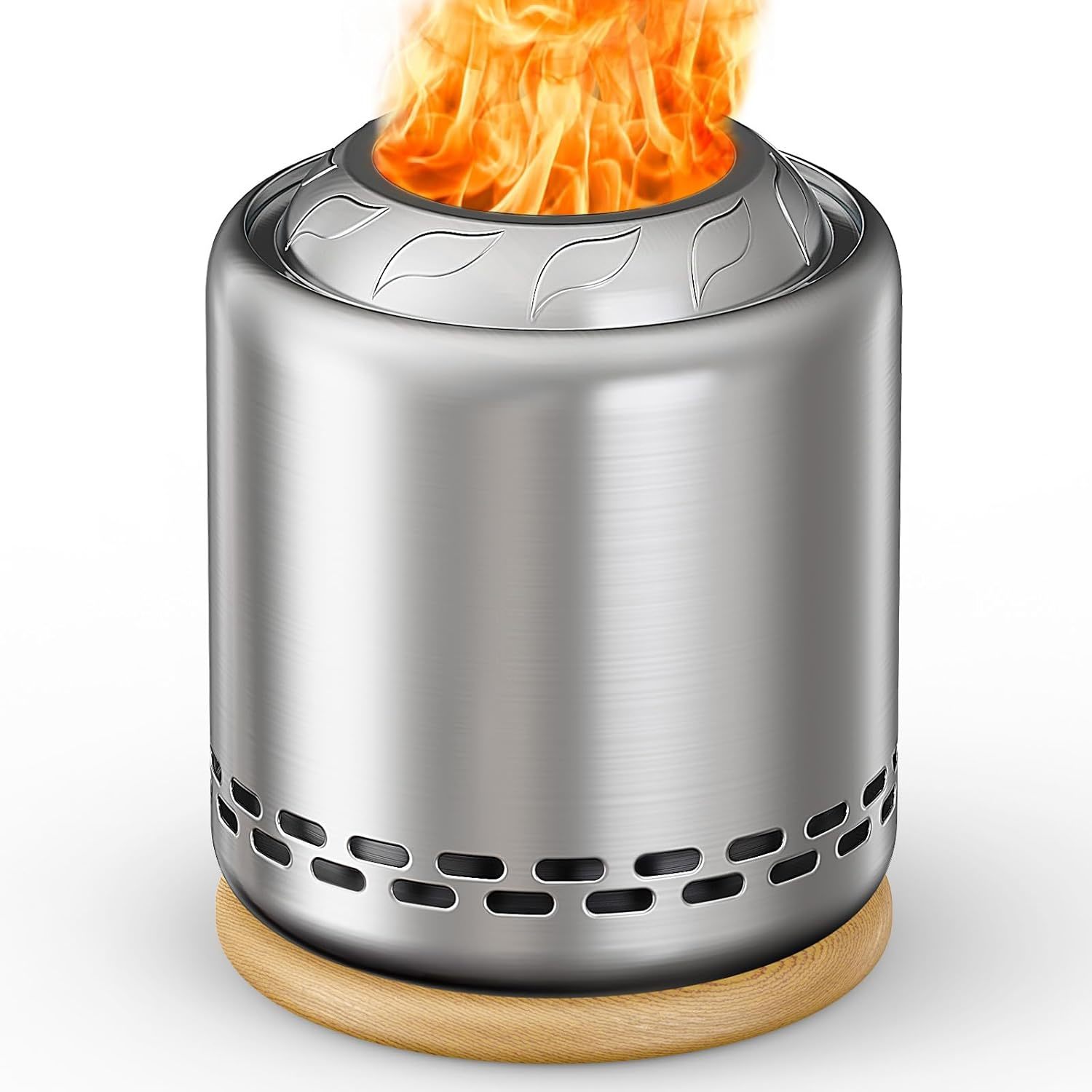 Stove Tabletop Fire Pit With Stand 7.9 X 6.1 In, Smokeless, Stainless Steel - $39.97