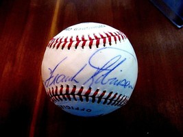 Frank Robinson Hof Reds Orioles Signed Auto Vintage Spalding Baseball Jsa 2 - $197.99