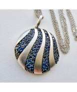 EFFY SAPPHIRE 925 STERLING SILVER WAVE NECKLACE - $7,129.06 MXN