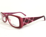 Salvatore Ferragamo Eyeglasses Frames 2660-B 489 Red Pink Crystals 54-16... - $65.29