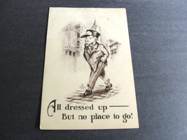 “All dressed up-but no place to go!” Sepia Messenger Boys - 1912 Postcar... - £11.65 GBP