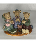 Youngs Berry Hill Bears Resin Figurine Prayer Christian Collectible Vint... - $14.84