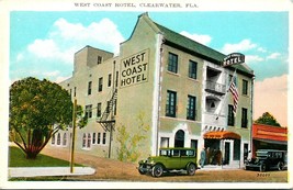 Vtg Postcard 1920&#39;s CLEARWATER Florida FL West Coast Tourist Hotel Building  - £2.63 GBP