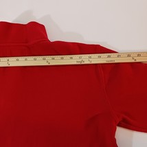Chaps Sweatshirt Men's XL (18-20) 1/4 Zip Red Cotton Pullover Long Sleeve Logo image 11