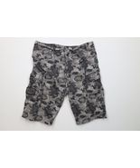 Diesel Industry Boys Size 16 Faded Baggy Camouflage Cargo Shorts Gray Co... - $629.63 MXN