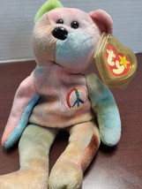 Ty Beanie Baby: Peace Bear 1996 - Multicolor - £7.60 GBP
