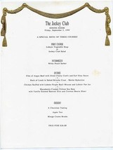 The Jockey Club Dining Room Prix Fixe Dinner Menus 1999 - £22.10 GBP