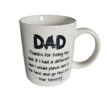 Coffee Mug Cup Father Child Day Dad Favorite Gift Cocoa Tea - £8.88 GBP