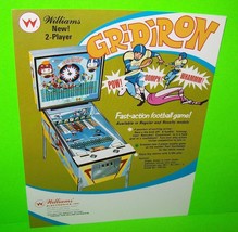 Bridiron Baseball FLYER Pinball Machine Pitch And Bat Arcade Game 1969 - $37.29