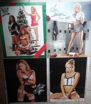 WWE WWF 4 Posters 2005 The Women 24*20 Inch World Wrestling Colour Colle... - $29.50