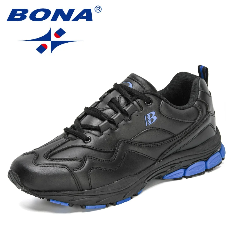 BONA 2024 New Designers Action Leather Running Shoes Men Trendy  Man Comfortable - £172.79 GBP