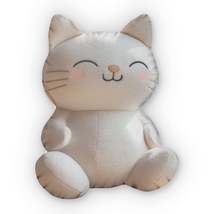 Cat Dark White Plush, Stuffed Animal, Shaped Pillow - $44.67+