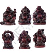 Kheops internation Polyresin Feng Shui Figurines 2-inch Buddha Redstone - £15.53 GBP