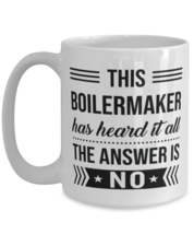 Coffee Mug for Boilermaker - 15 oz Funny Tea Cup For Office Co-Workers Men  - $16.95