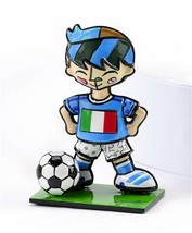 Romero Britto Miniature Soccer Player Figurine Italy World Cup #333127 Retired