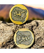2 Kings Crown Coat Of Arms Crossed Swords Over Shield STANDING LION Button - $62.91 CAD