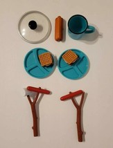 Our Generation 18&quot; Doll  Camping Campfire Smores Mugs Plates Food Mix Lot  - £22.15 GBP