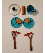 Our Generation 18&quot; Doll  Camping Campfire Smores Mugs Plates Food Mix Lot  - £21.82 GBP