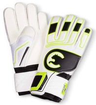 Puma Procat PeeWee Goalie Gloves White w/ Black &amp; Yellow Trim - Youth Size 4 NEW - £11.99 GBP