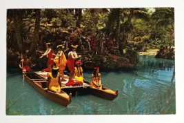 Polynesian Cultural Center Hula Dancers Canoes Laie Oahu Hawaii HI Postcard - £5.60 GBP