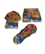 Vintage Trays 12 Pc Spoon Rest, Aloha Hawaiian Shirt, Shorts, Melamine - $32.00