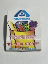 Vintage Matchbook Cover Albertsons Grocery Store Boise Idaho Unstruck - £9.77 GBP