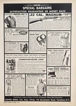 1960 Print Ad 22 Caliber Magnum Rifles,Heat Pal Heater Stoves Empire Tuc... - $20.77