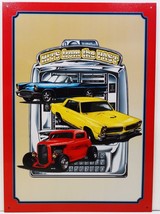 Hits From the past Jukebox Car Metal Sign - £15.88 GBP