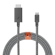 Native Union - USB C to HDMI 4K Video Cable Adapter - 10ft - Zebra - £11.00 GBP
