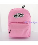 NWT Vans Realm Backpack School Laptop Travel Bag VN0A3UI6UNU Pink Black ... - £27.54 GBP