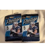 LOT OF 2 2018 Panini Prestige Football 5 Card Pack Mayfield Allen Jackso... - $13.85