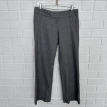 J Crew Dress Pants Womens 4 City Fit Gray Wool Polyester Spandex Blend - $17.63