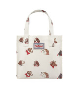 Cath Kidston Small Bookbag Mini Size Tote Lunch Bag Dog Portraits Pattern - $362.22 MXN