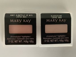 Mary Kay Chromafusion Highlighter HONEY GLOW And Glazed Bundle - $19.79