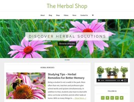 [NEW DESIGN] HERBAL STORE ecommerce website business for sale AUTO CONTENT - £71.08 GBP