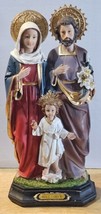 HOLY FAMILY VIRGIN MARY SAINT JOSEPH CHILD JESUS RELIGIOUS FIGURINE STATUE - $32.62