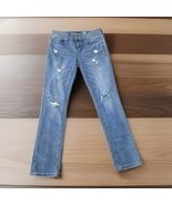 SEVEN 7 Slim Straight Jeans Womans Size 4 Skinny Embroidered Distressed ... - $18.56