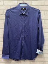 Butter Cloth Mens Sz XL Button Front Shirt long sleeve, Blue Cotton - £24.78 GBP