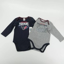 Houston Texans Baby Bodysuits 2-Pack Long Sleeve 18 Months NWT - $235.10 MXN