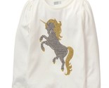 NWT Crazy 8 Sparkle Unicorn Girls Long Sleeve Shirt Size 2T - £7.16 GBP