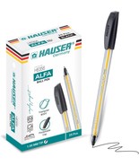 Hauser Alfa Tricone Black Ballpoint Pens, 25-Piece Set, 1 Point 00, And ... - £30.30 GBP