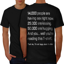 People Love Kiss Hug Shirt Funny Men T-shirt Back - £10.44 GBP