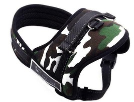 Dog Harness Security Padded Adjustable Non Pull White Camo Medium Size 65-80cm - £19.42 GBP