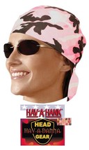 Pink Camouflage Camo Lined Du Do Doo Rag Fitted Tied Bandana Skull Head Wrap Cap - £9.43 GBP