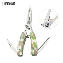 LINNHUE Portable Folding Multifunctional Fishing Pliers Stainless Steel Scissors - £54.43 GBP
