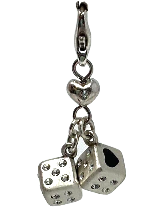 Brighton Lucky Dice Snap Charm, Silver Finish J94042,  New - $23.75
