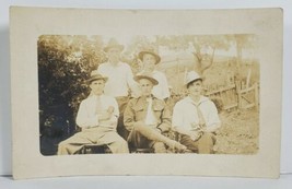 OHIO Very Handsome Group of Young Men c1917 One Soldier With Medal Postcard P11 - £23.45 GBP