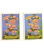 1987 Garbage Pail Kids Cards Series 9 361a Diced Brice / 361b Chopped Chet - €4,33 EUR