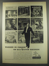 1956 RCA Victor Records Advertisement - Leonard Warren - $18.49